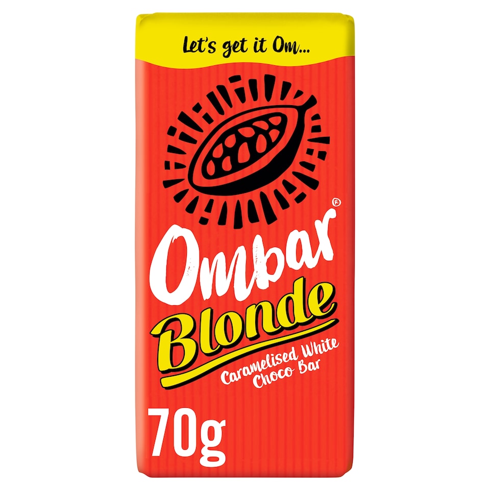 Ombar Blonde Caramelised white Choco Bar 70g