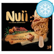 Nuii Caramel White Chocolate & Pecan Ice Cream 3 Pack 270Ml