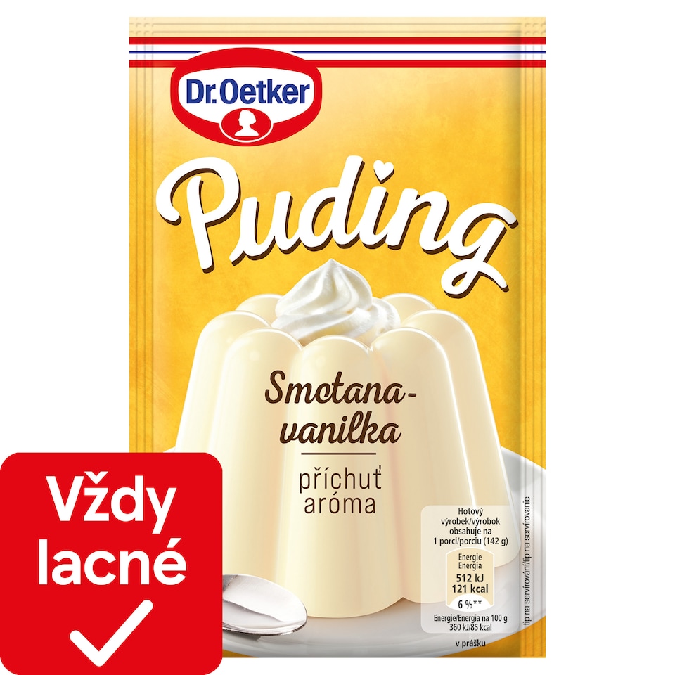 Dr. Oetker Puding smotana-vanilková aróma 38 g
