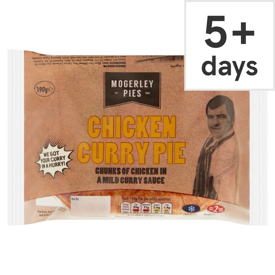 Mogerley Chicken Curry Pie 190G