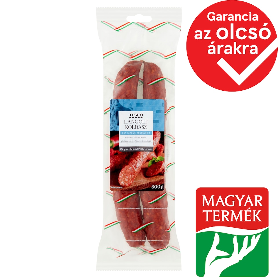 Tesco lángolt kolbász 300 g