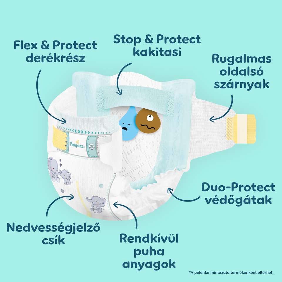 Pampers Premium Care Pelenka, Méret: 4, 34 db, 9kg-14kg  1. kép