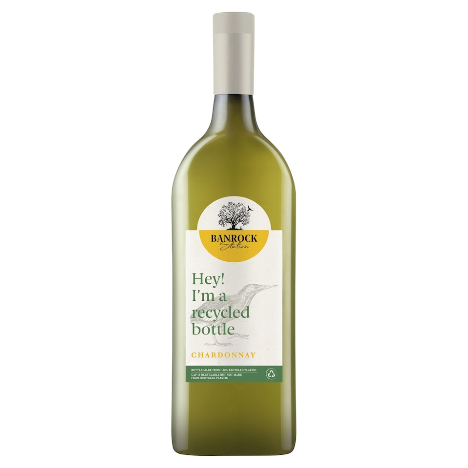 Banrock Station Recycled Flat Bottle Chardonnay White Wine 75cl