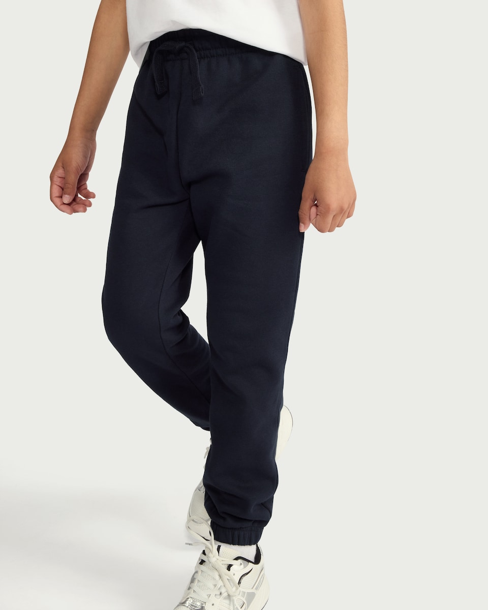 image 1 of F&F School Unisex 2-Pack Cotton Rich Joggers in Navy