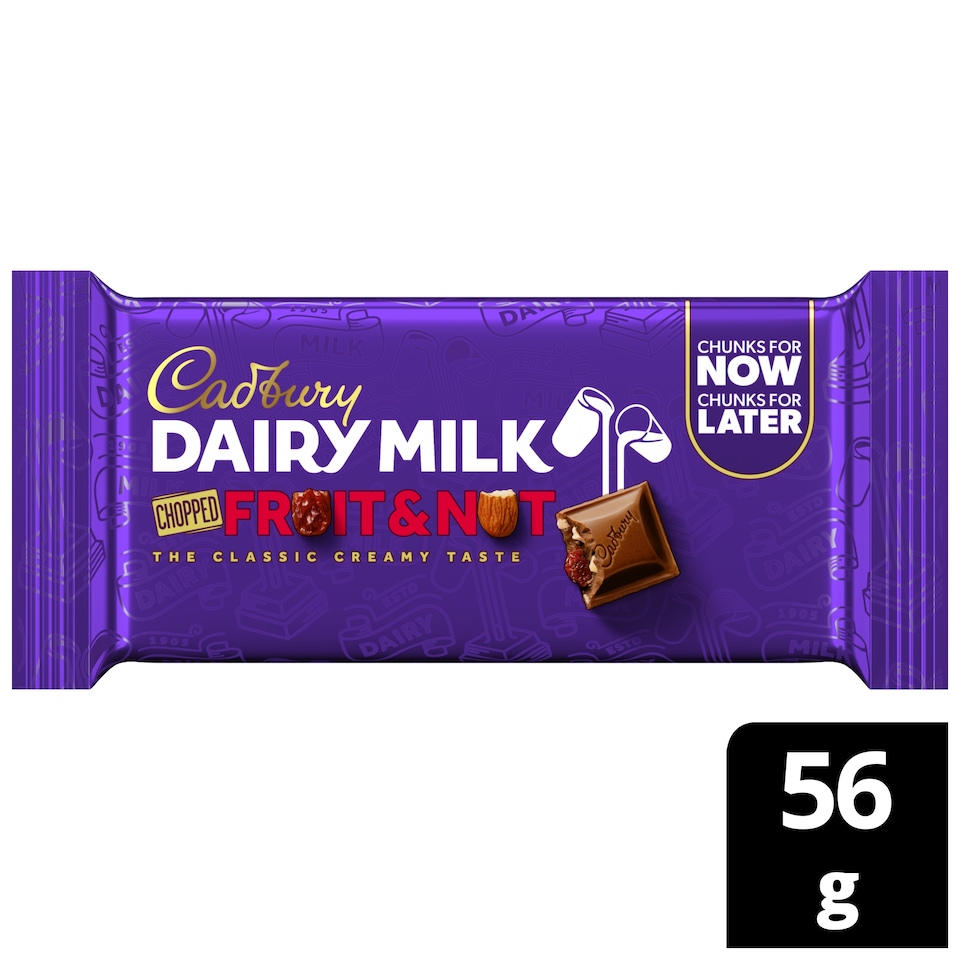 Cadbury Dairy Milk Fruit & Nut 56g