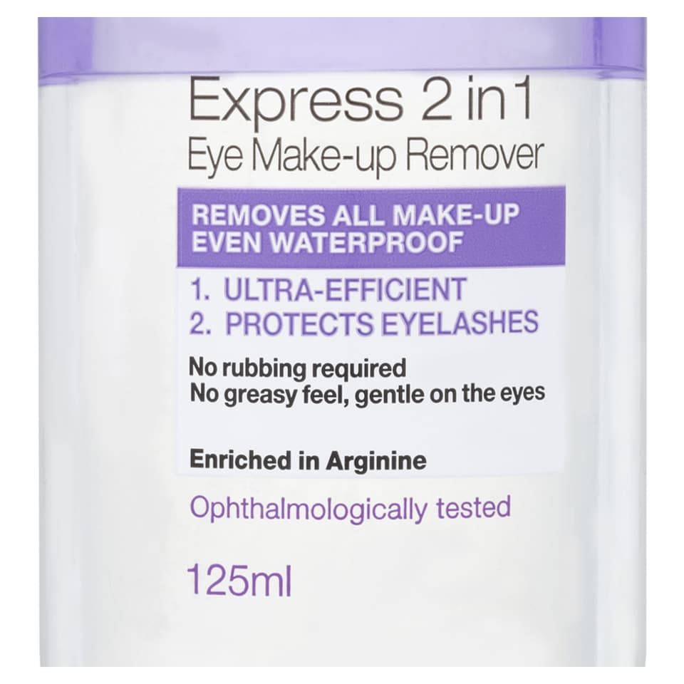image 1 of Garnier Skin Active Express 2-in-1 Eye Make Up Remover 125ml