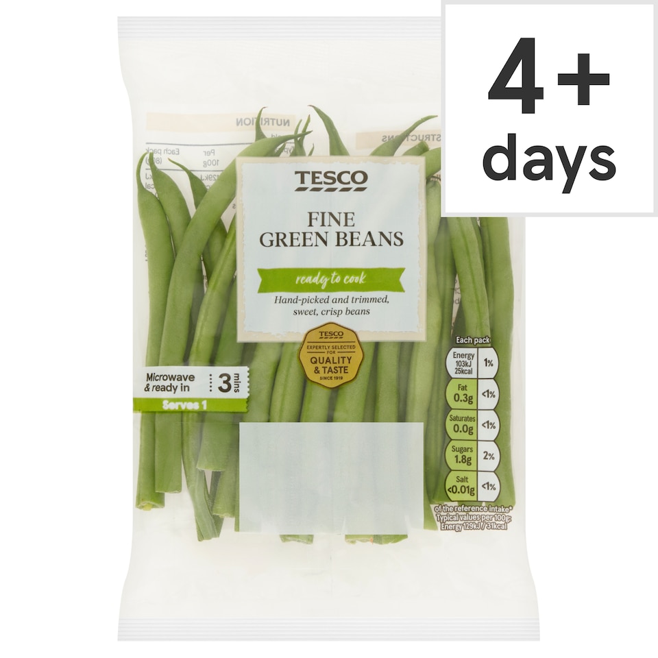 image 1 of Tesco Fine Beans 80g