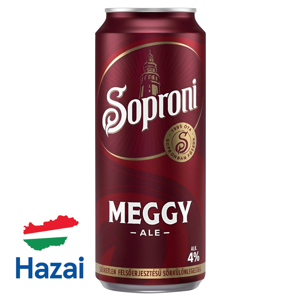 Soproni Meggy Ale Unfiltered Top-Fermented Beer Speciality 4% 500 ml