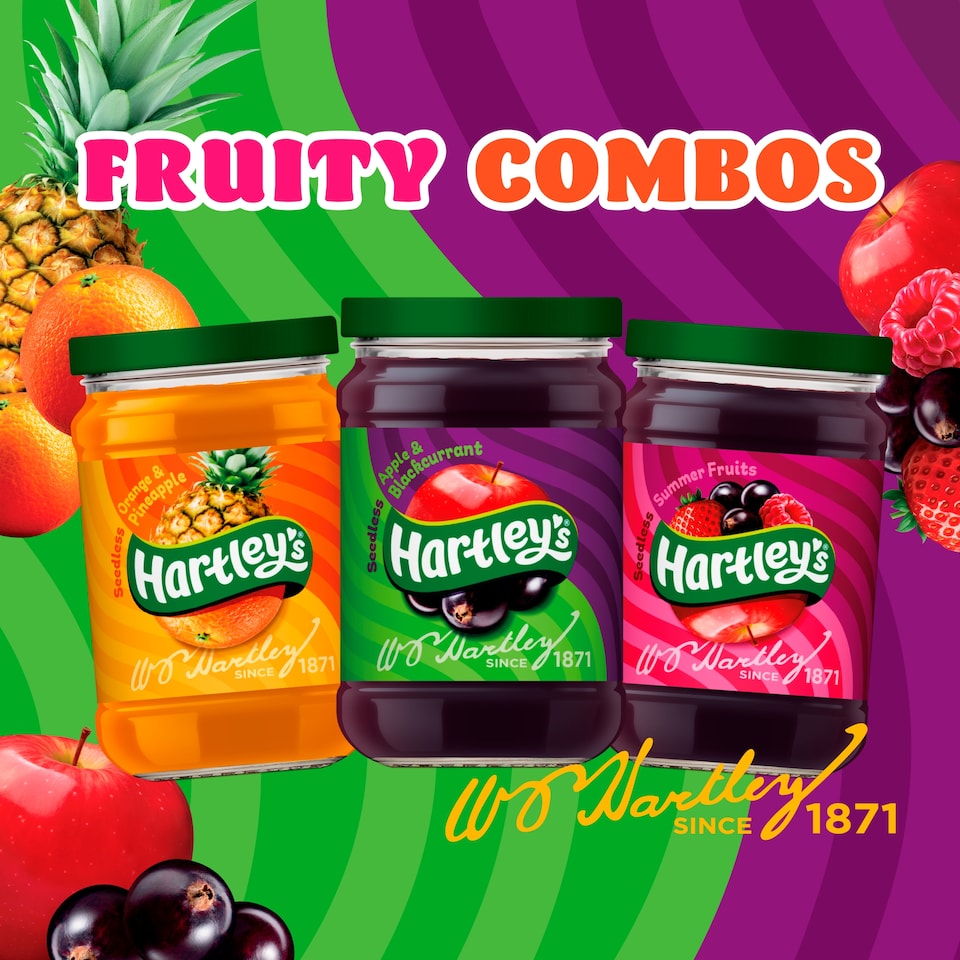 image 1 of  Hartley's Seedless Blackcurrant & Apple Jam 300g