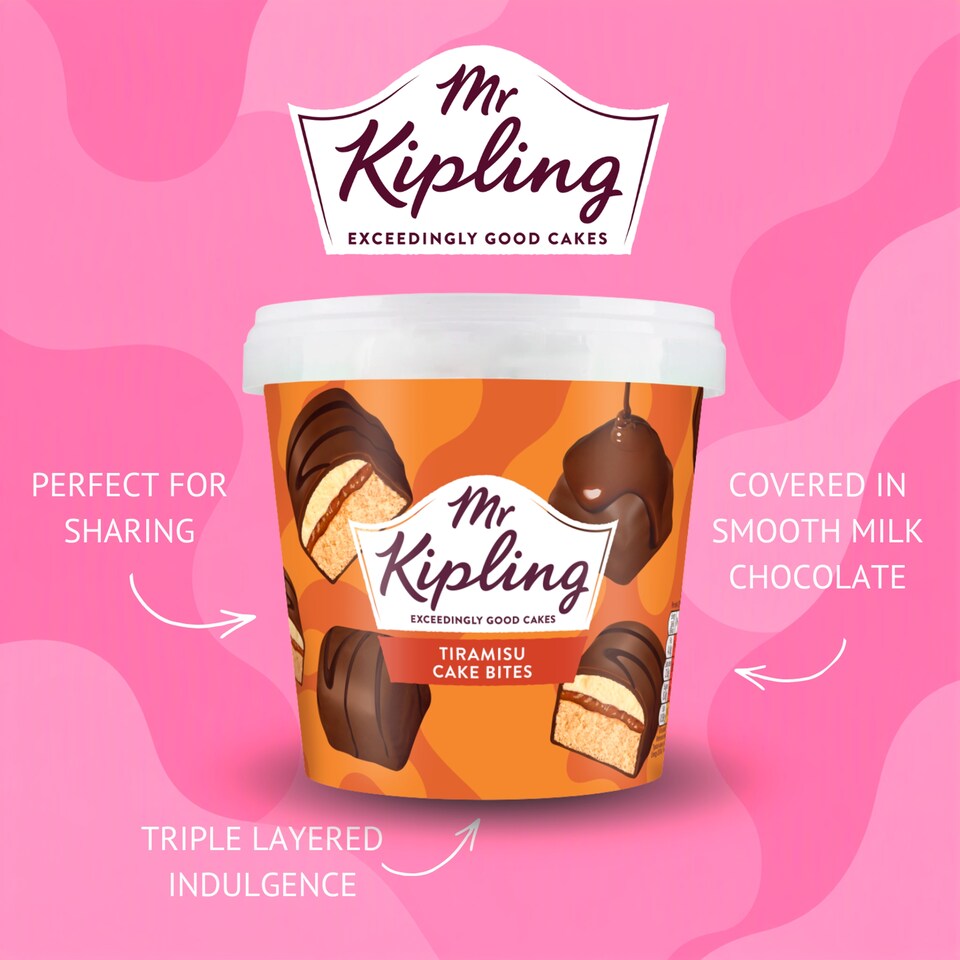 image 1 of  Mr Kipling Tiramisu flavour Mini Cake Bites 205g