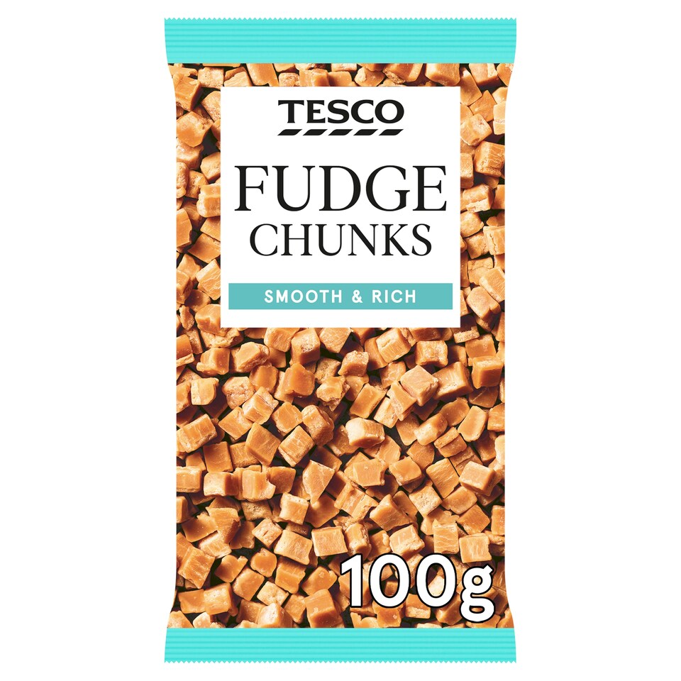 Tesco Fudge Chunks 100G