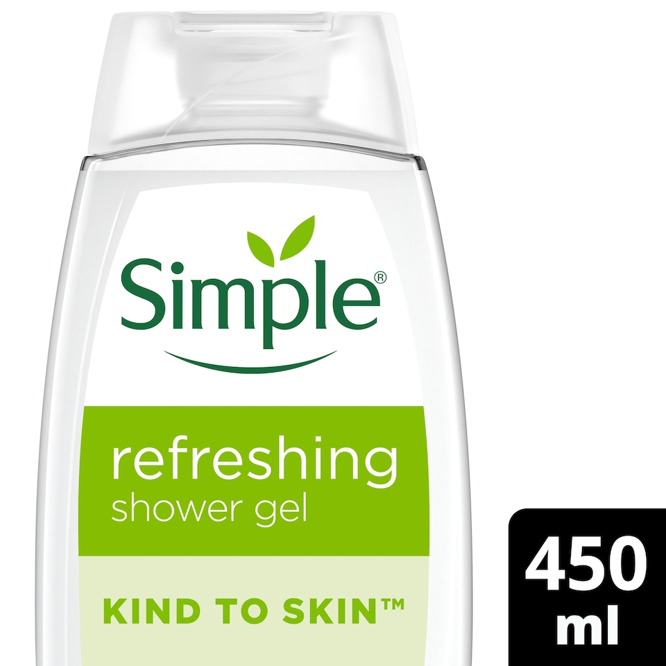 image 1 of Simple Refreshing Kind To Skin Shower Gel Body Wash 450ml