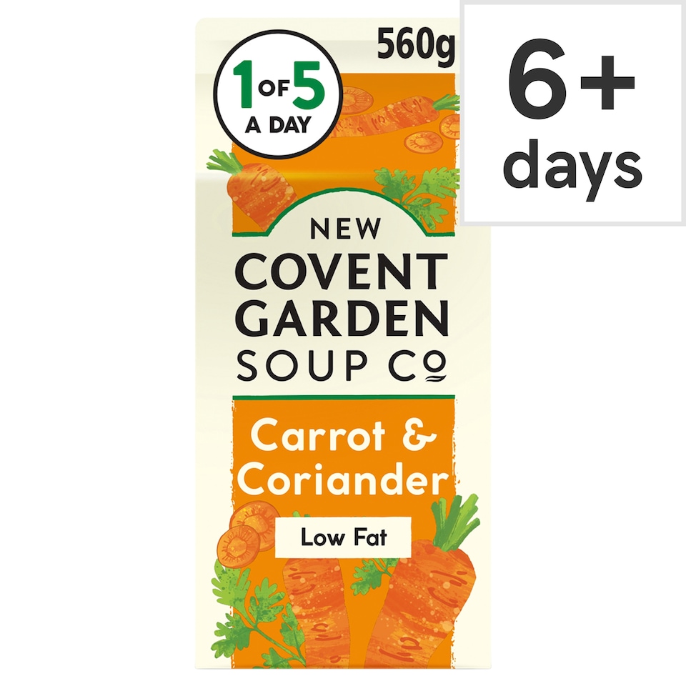 New Covent Garden Soup Co Carrot & Coriander Soup 560G