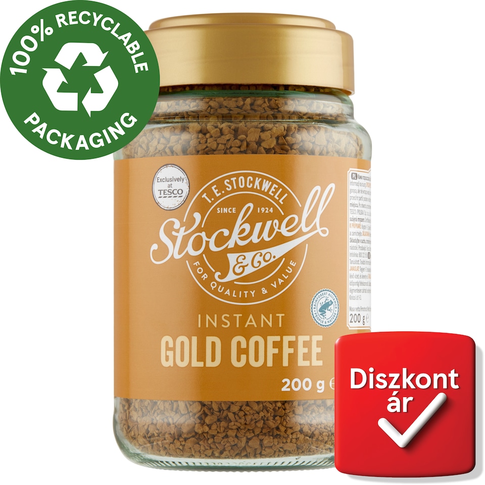Stockwell & Co. fagyasztva szárított instant kávé 200 g 