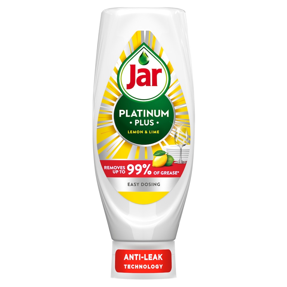 image 1 of Jar Platinum Plus Washing Up Liquid Lemon & Lime 660ML