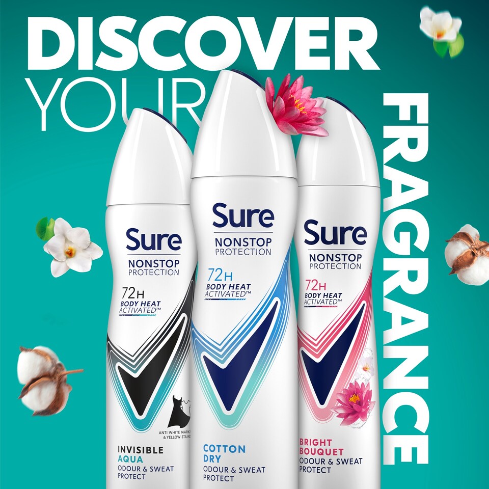 image 1 of Sure 72H Cotton Dry Antiperspirant 150Ml