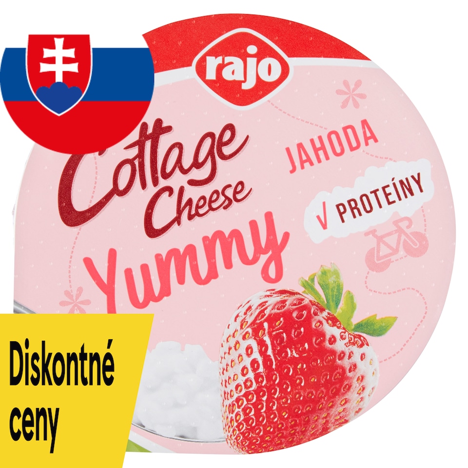image 1 of Rajo Cottage Cheese Yummy Strawberry 180 g