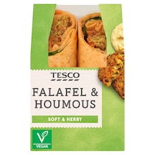 Tesco Falafel & Houmous Wrap