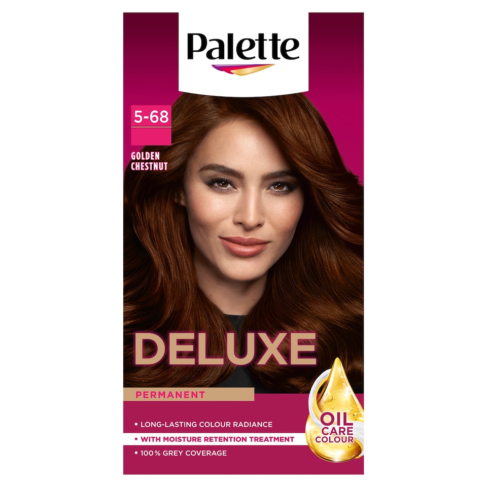 image 1 of Palette Deluxe Permanent Hair Dye - 5-68 Golden Chestnut