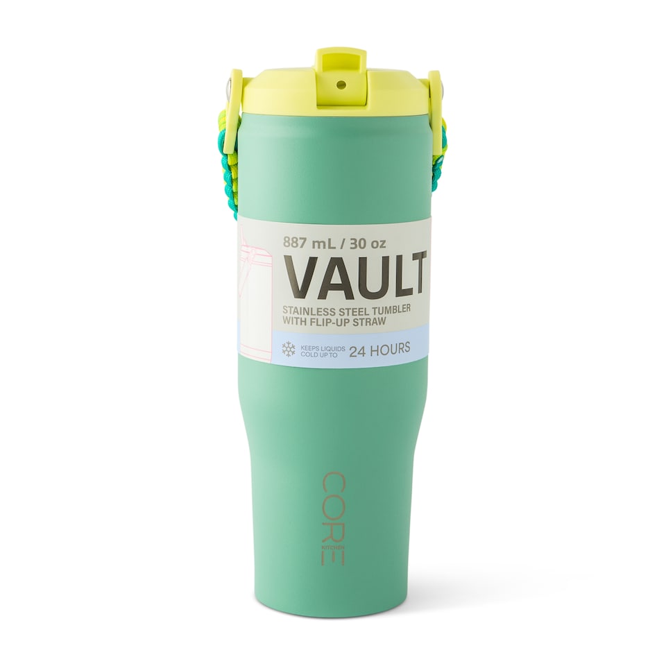 image 1 of Core Kitchen Vault Metal Green Bottle 887Ml