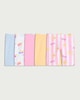 image 1 of F&F Girls 5-Pack Cotton Rich Patterned Cycling Shorts in Multi