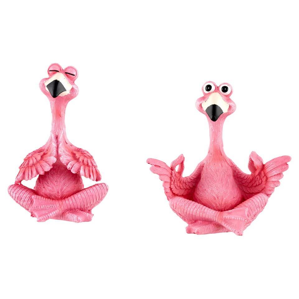 H&S Collection rózsaszín flamingó dekoráció