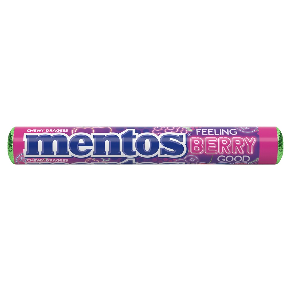 Mentos Berry Good bonbony s ovocnou příchutí 14 ks 37,5g