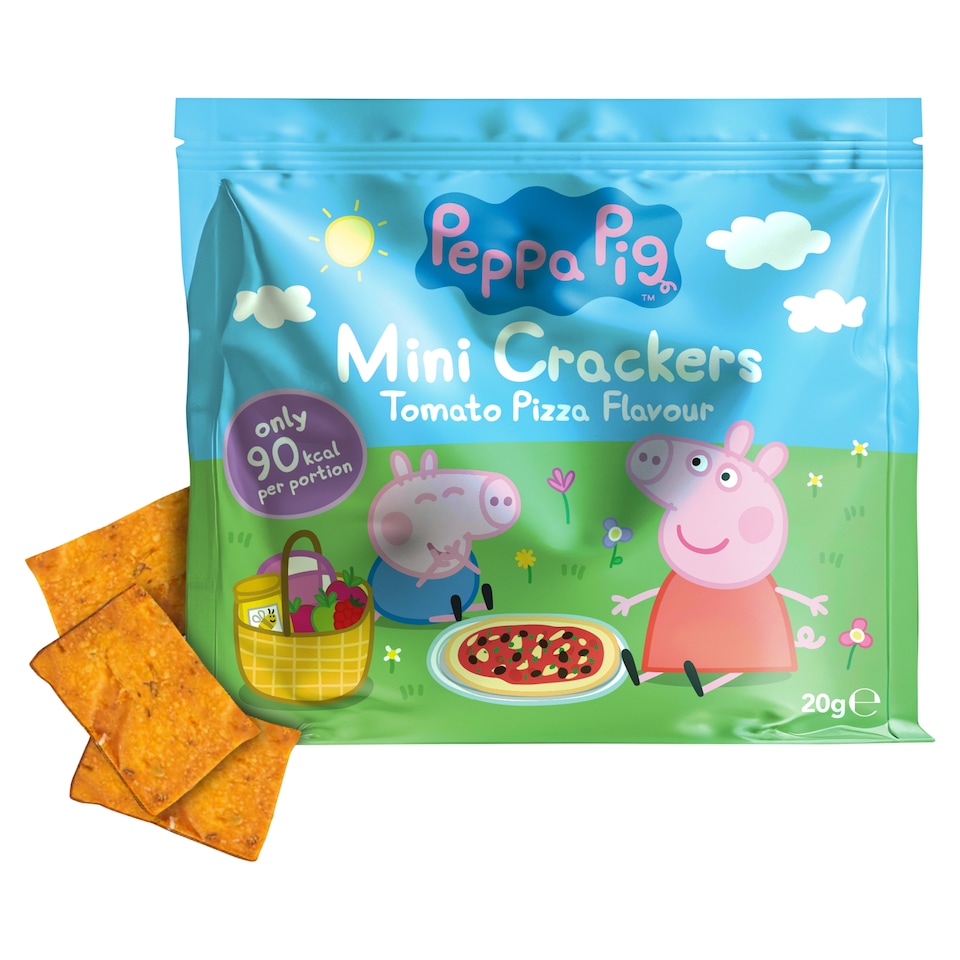 image 1 of Peppa Pig Mini Crackers Tomato Pizza Flavour 20g