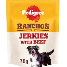 Pedigree Ranchos Jerkies Dog Food Treat with Beef 70g