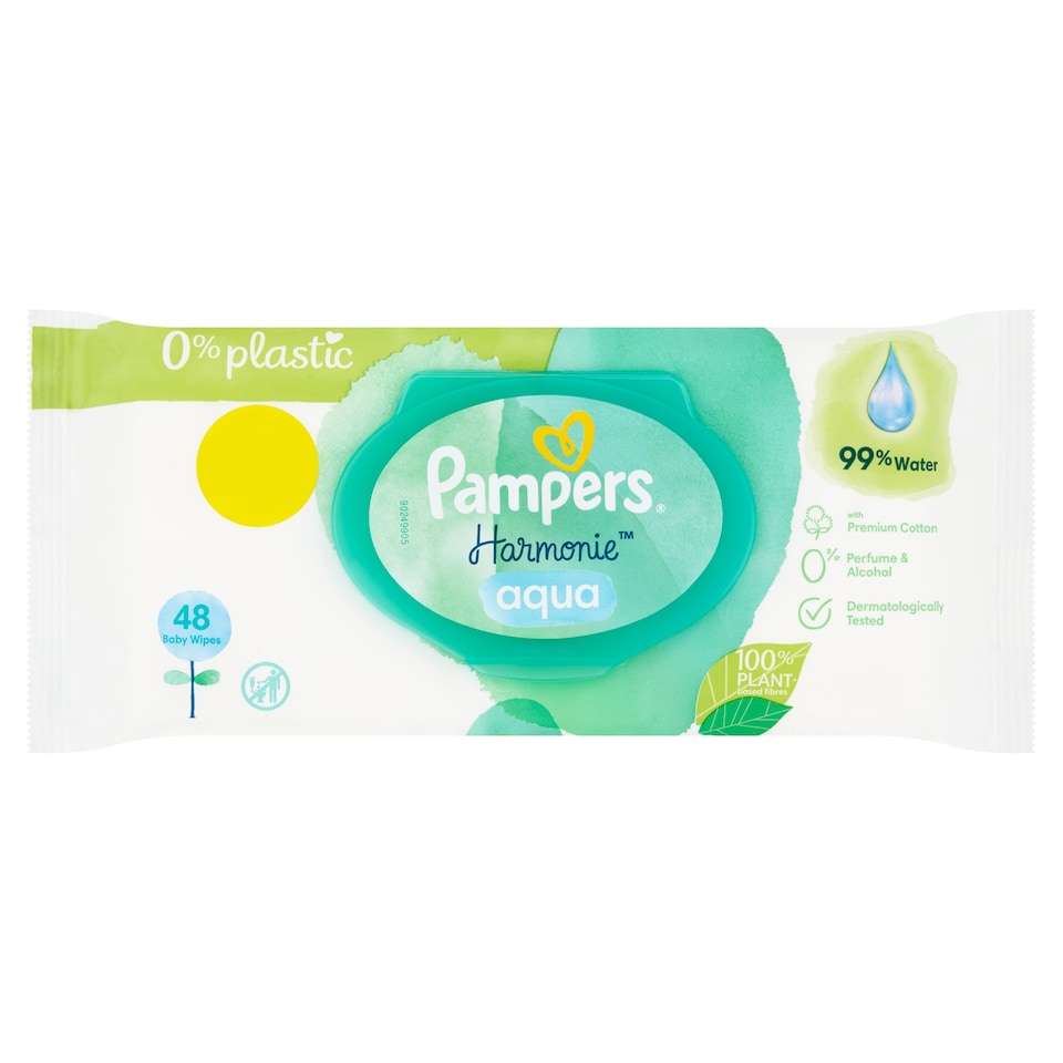 Pampers Harmonie Aqua Baby Wipes 48 Pack