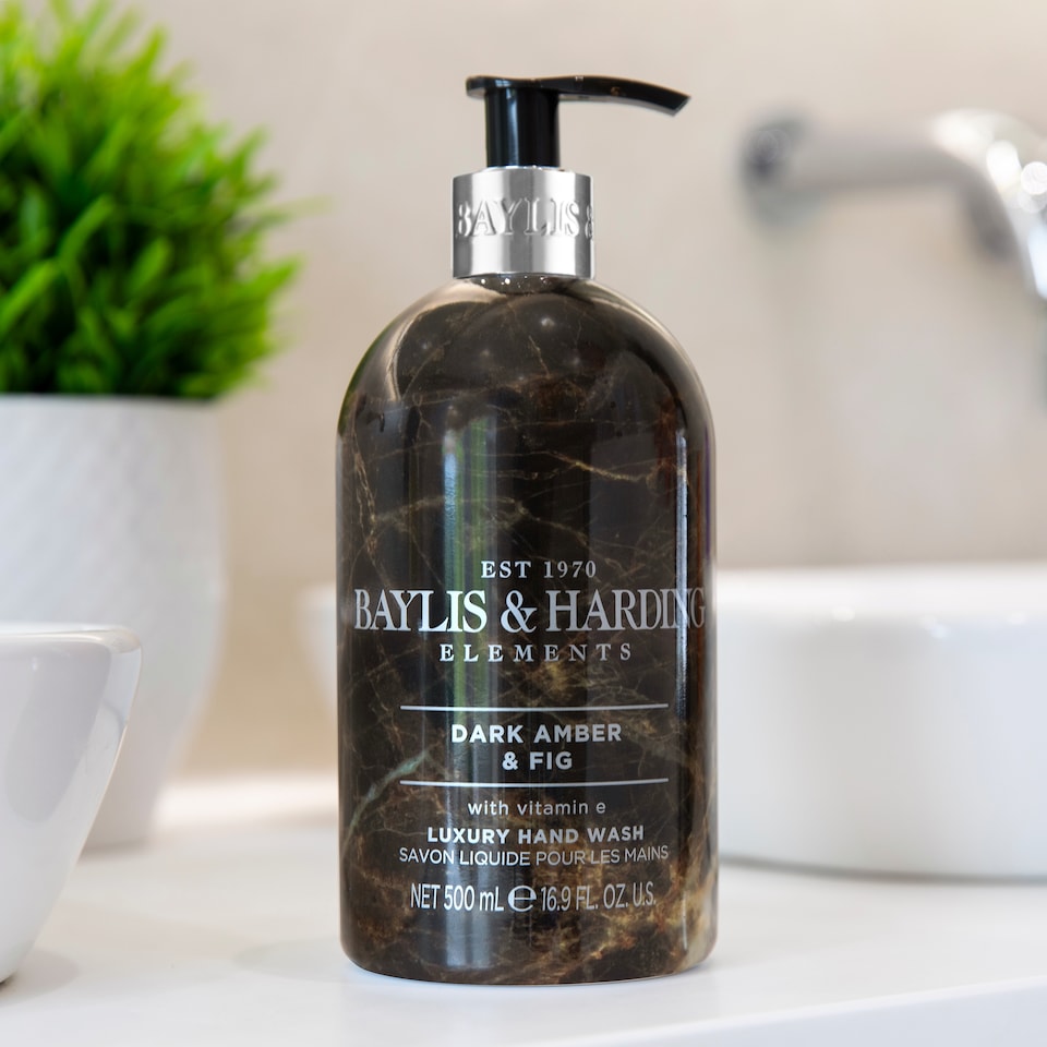 image 1 of Baylis & Harding Elements Luxury Hand Wash - Dark Amber & Fig 500ml