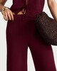image 2 of F&F Wide Leg Co-ord Trousers in Burgundy