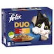 image 1 of Felix Fantastic DUO Chicken and Kidneys, Beef and Poultry, Turkey and Liver, Lamb and Veal 12 x 85g