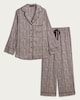 image 4 of F&F CoolEase™ Satin Leopard Print Revere Pyjamas in Multi Brown