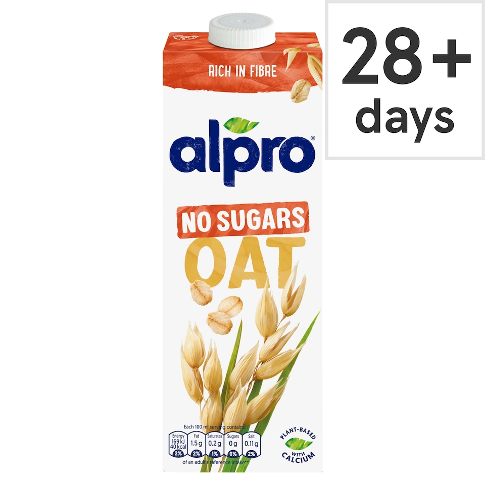 image 1 of Alpro Oat No Sugar Long Life Dairy Free Drink 1L