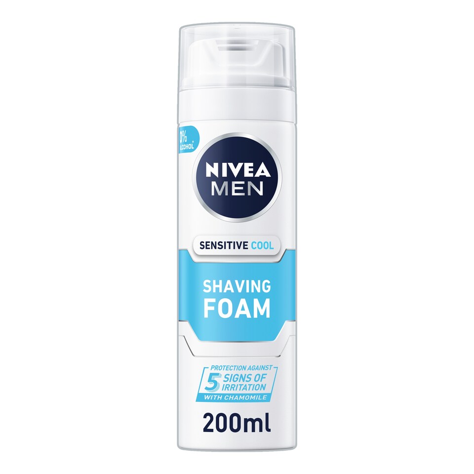 image 1 of Nivea Men Sensitive Cooling Shaving Foam 200Ml