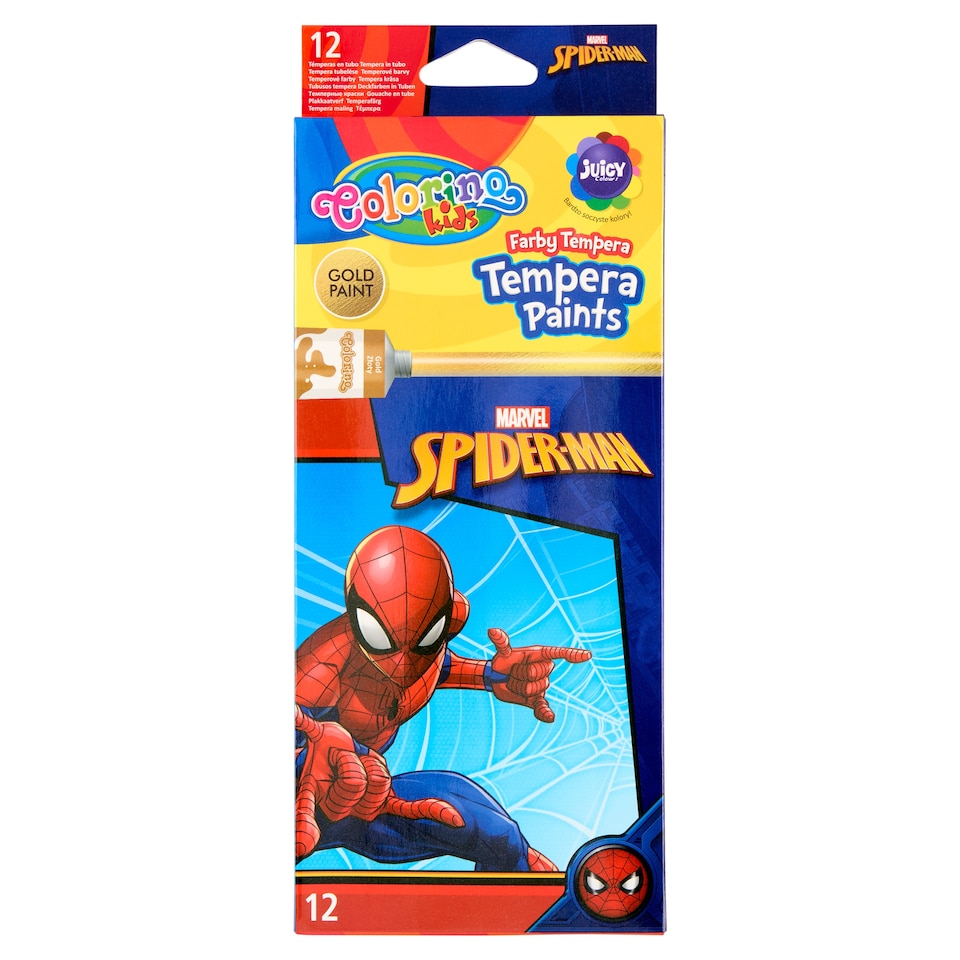 Colorino Kids Marvel Spider-Man Juicy Poster Paints 12 ml 12 pcs