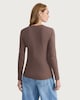 image 3 of F&F Cotton Rich Crew Neck Long Sleeved Top in Neutral