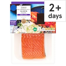 Tesco Salmon Fillets with Soy, Ginger and Chilli 260g