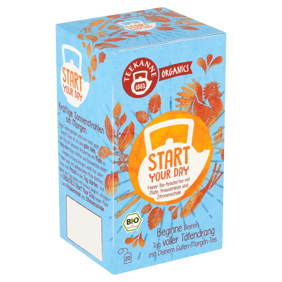 image 1 of TEEKANNE Organics, Start Your Day, 20 Tea Bags, 36 g