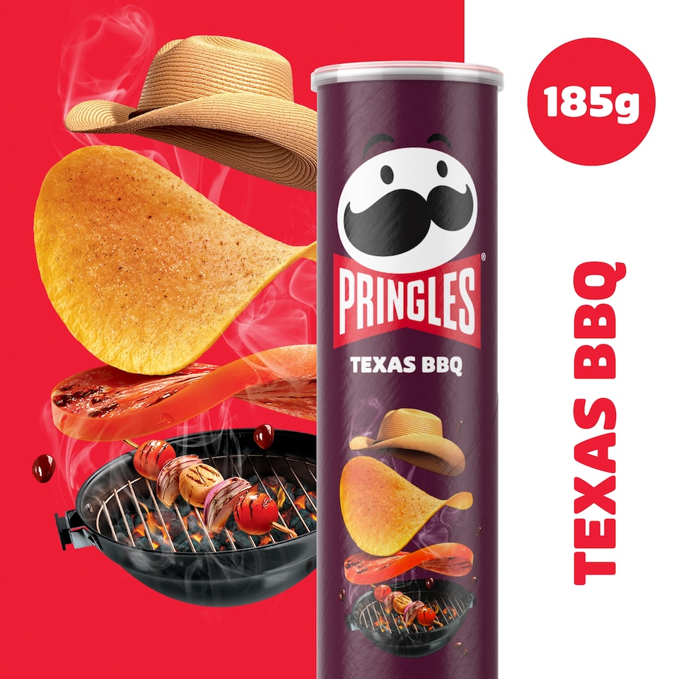 image 1 of Pringles Texas Bbq Crisps 185G