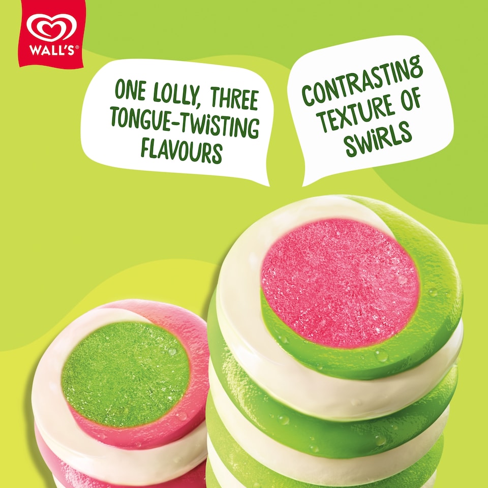 image 1 of Wall's Twister Mini Pineapple Ice Cream Lollies 6x50ml