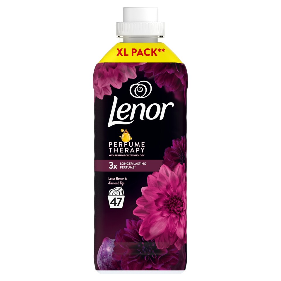 image 1 of Lenor Fabric Conditioner 47 Washes, Lotus Flower & Diamond Figs