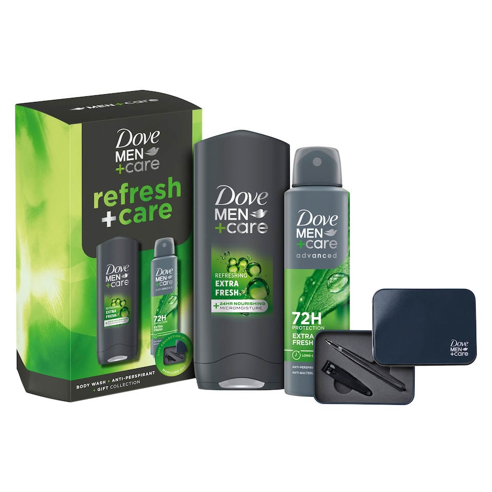 image 1 of Dove Men+Care Refresh + Care Duo & Manicure Gift Set