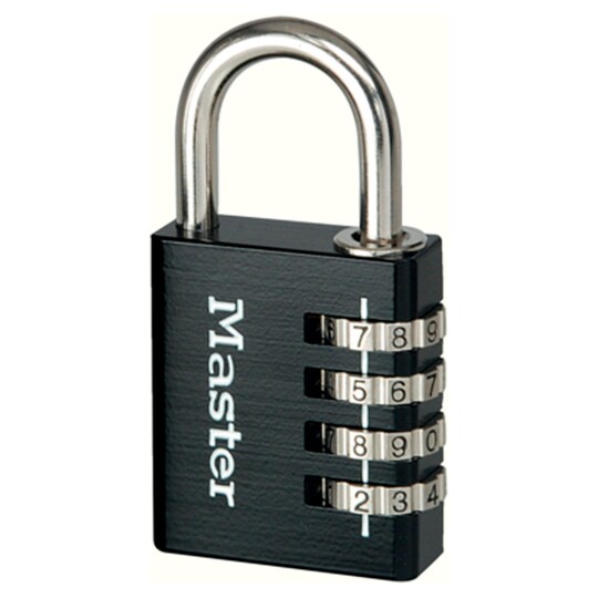 Master Lock 40Mm Black Aluminium Combination Padlock Tesco Groceries