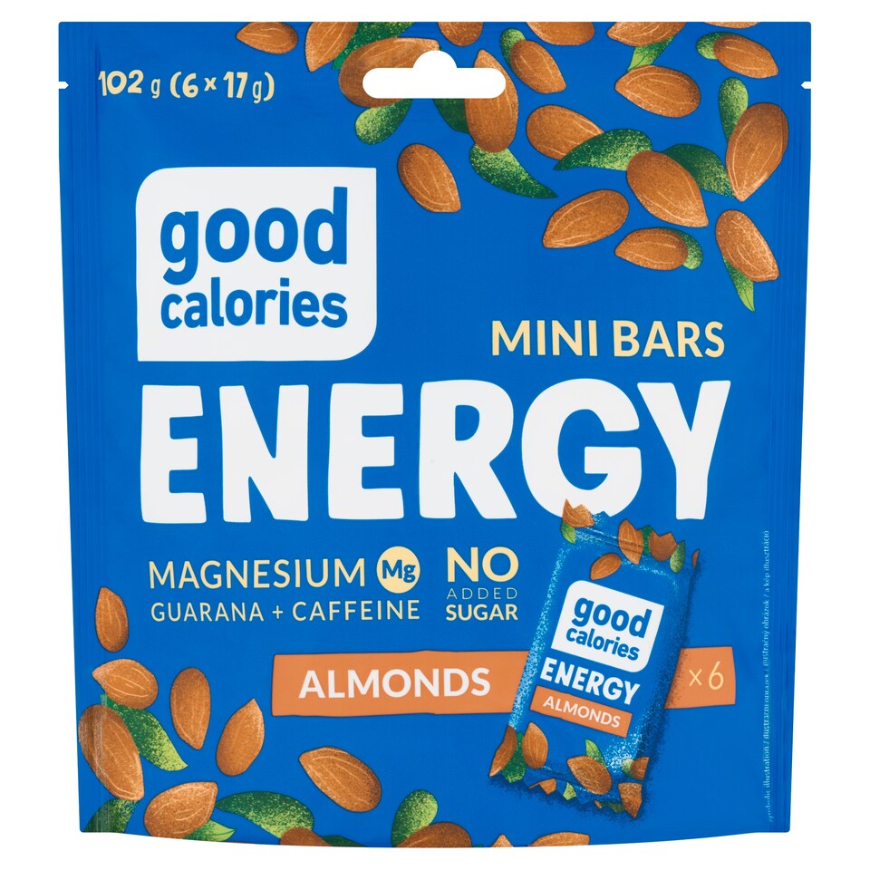 image 1 of Good Calories Energy Fruit and Nut Bars with Guarana and Ginseng 6 x 17 g (102 g)