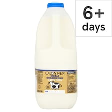 Calon Wen Organic Whole Milk 2 Litres