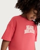 image 2 of F&F Boys Pure Cotton Heart Breaker Slogan T-Shirt in Red