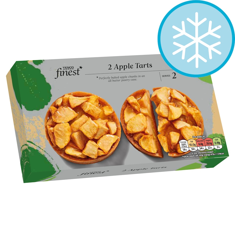 Tesco Finest 2 Apple Tarts 240g