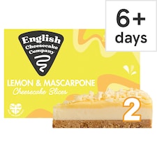 English Cheesecake Company 2 Lemon & Mascarpone Cheesecake Slices 180g